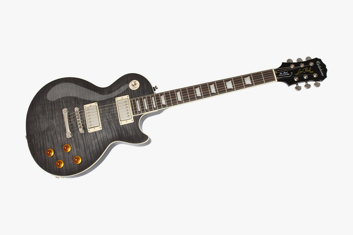 Epiphone Les Paul Standard Plustop Pro Trans Black